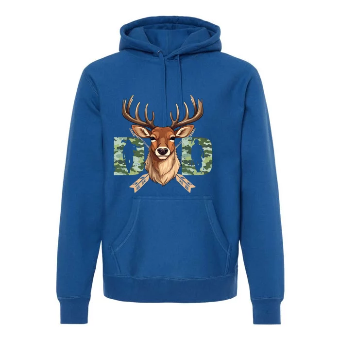 Dad Life Deer Dad Best Buckin Dad Ever Great Gift Premium Hoodie