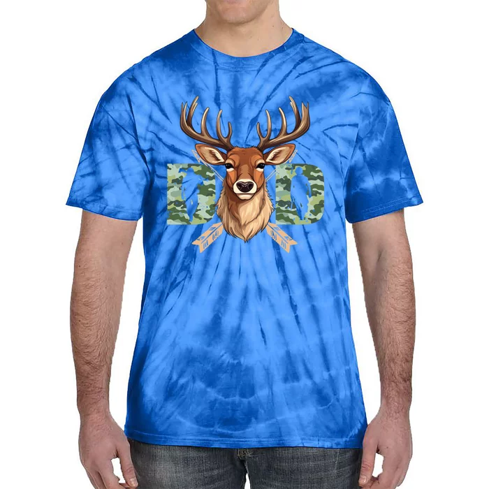 Dad Life Deer Dad Best Buckin Dad Ever Great Gift Tie-Dye T-Shirt