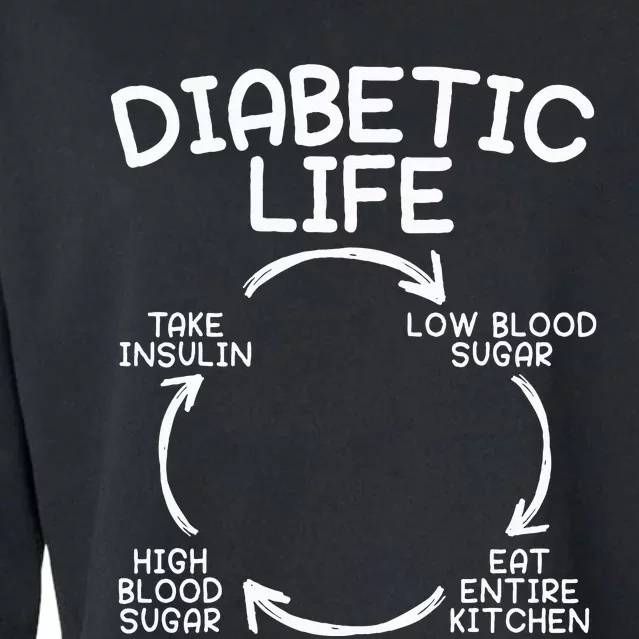 Diabetic Life Diabetes Awareness Month Insulin Pancreas Cropped Pullover Crew