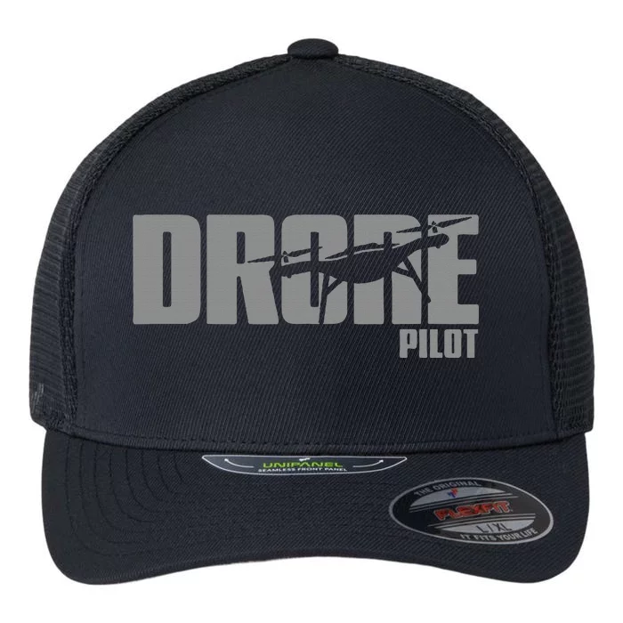 Drone Life Design For Drone Pilot And Drone Operator Flexfit Unipanel Trucker Cap