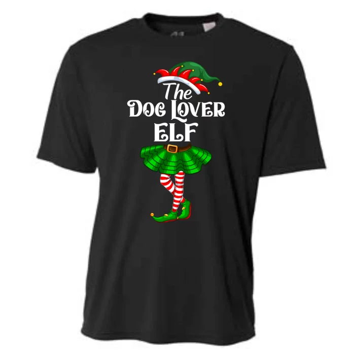 Dog Lover Elf Christmas Costume Matching Family Elf Squad Gift Cooling Performance Crew T-Shirt