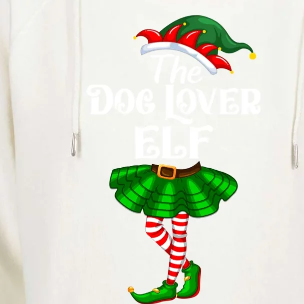 Dog Lover Elf Christmas Costume Matching Family Elf Squad Gift Womens Funnel Neck Pullover Hood