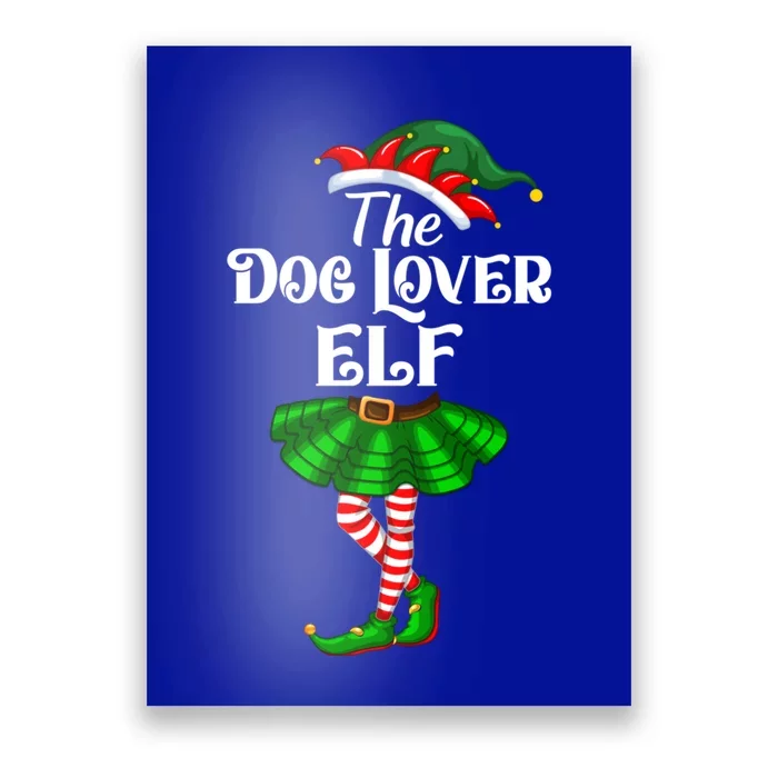 Dog Lover Elf Christmas Costume Matching Family Elf Squad Gift Poster