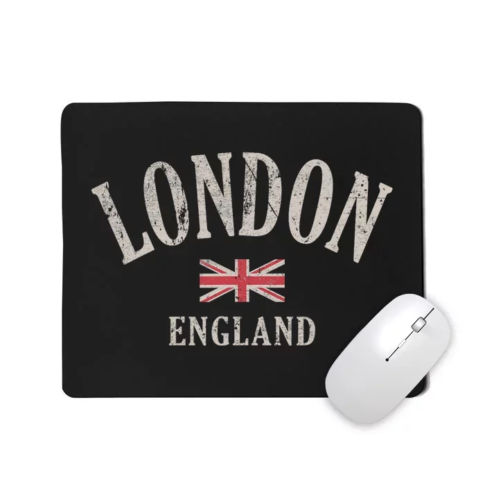 Distressed London England Uk Flag Mousepad