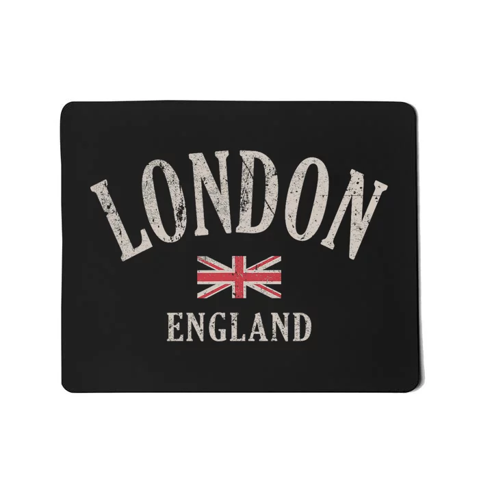 Distressed London England Uk Flag Mousepad