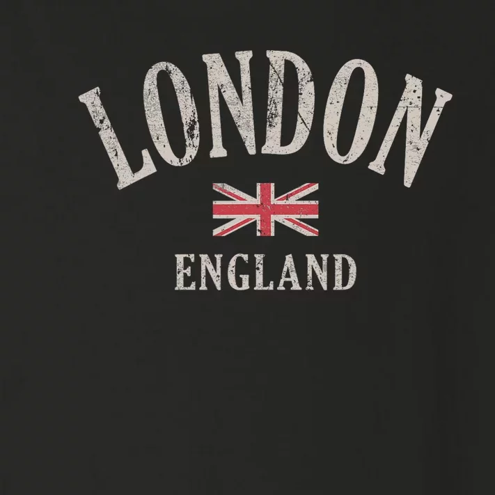 Distressed London England Uk Flag Toddler Long Sleeve Shirt