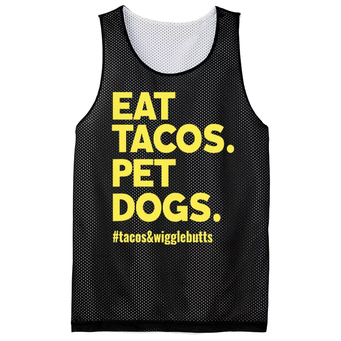 Dog Lover Eat Tacos Pet Dogs Mesh Reversible Basketball Jersey Tank