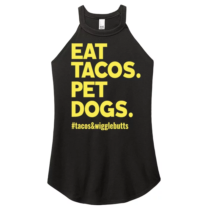 Dog Lover Eat Tacos Pet Dogs Women’s Perfect Tri Rocker Tank