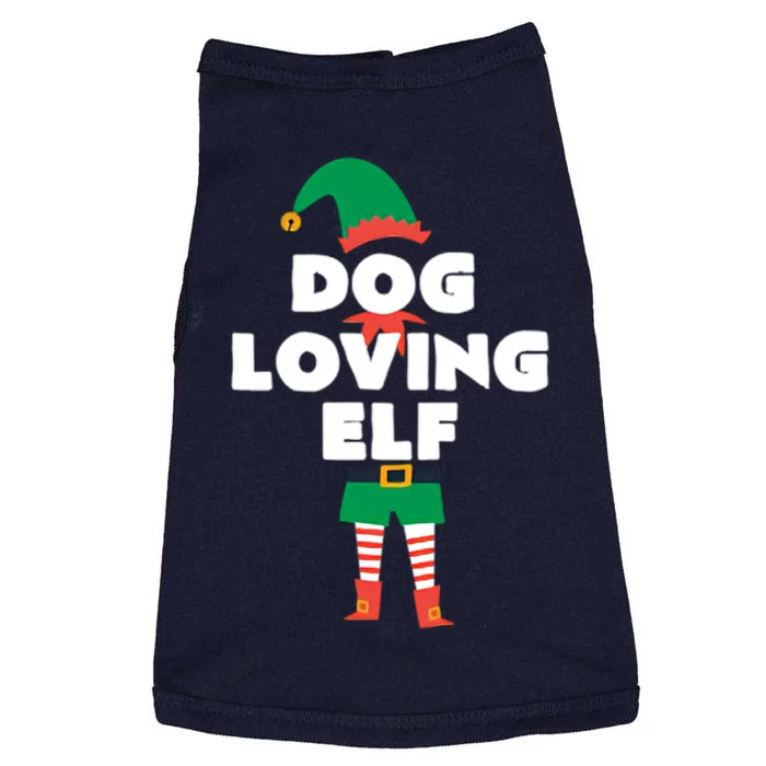 Dog Loving Elf Christmas Doggie Tank