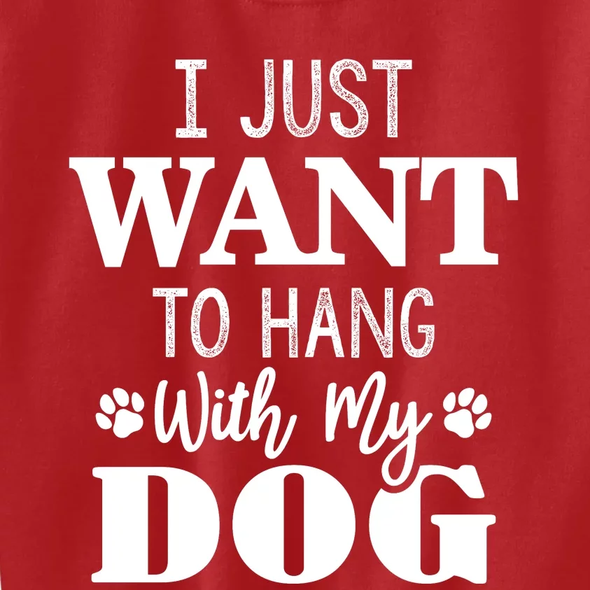 Dog Lovers Expression Kids Sweatshirt