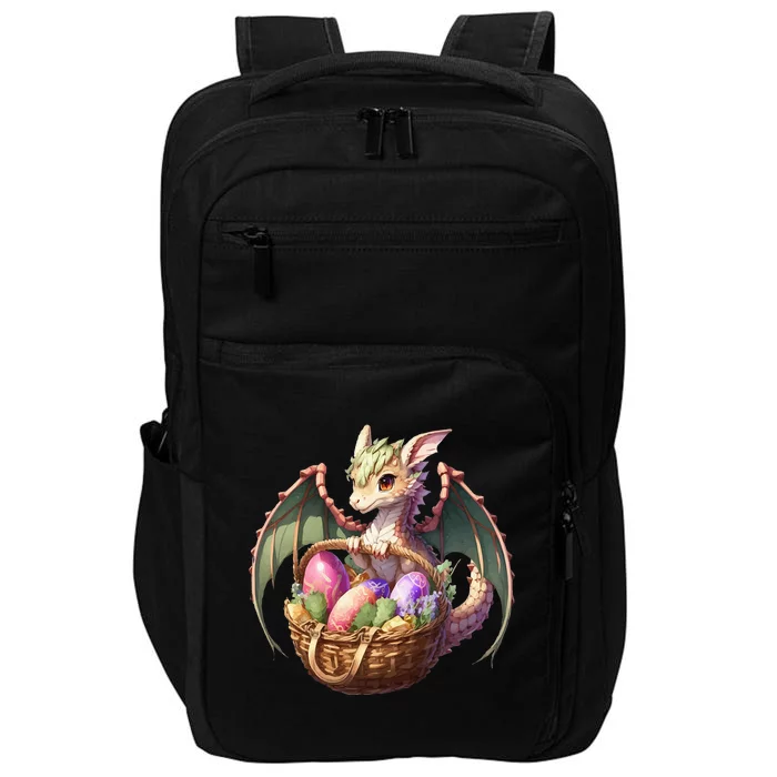 Dragon  Lover - Easter Eggs Basket Impact Tech Backpack