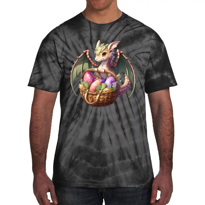 Dragon  Lover - Easter Eggs Basket Tie-Dye T-Shirt