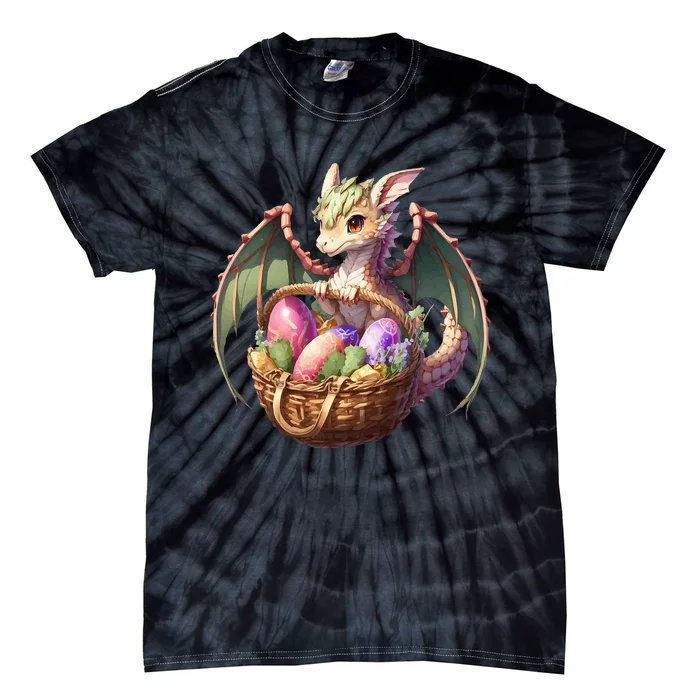 Dragon  Lover - Easter Eggs Basket Tie-Dye T-Shirt