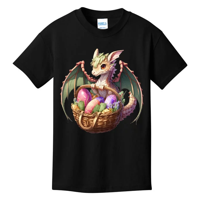 Dragon  Lover - Easter Eggs Basket Kids T-Shirt