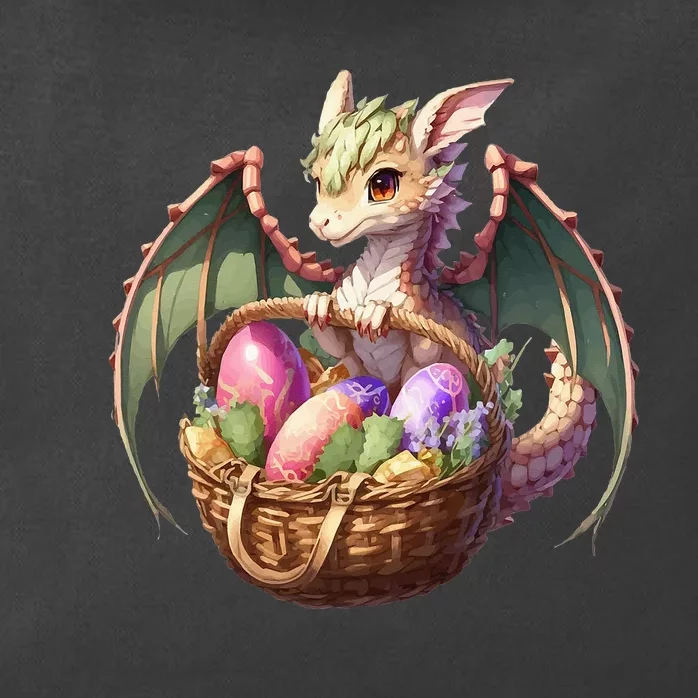 Dragon  Lover - Easter Eggs Basket Zip Tote Bag