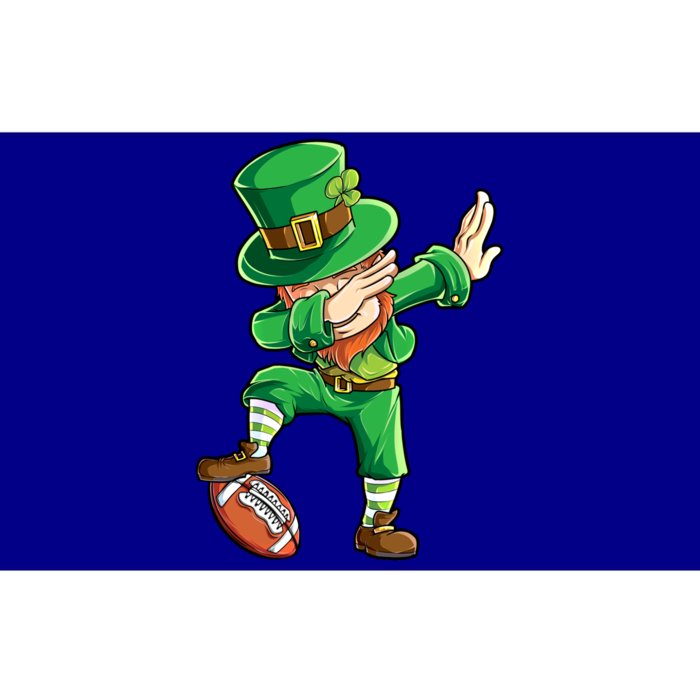 Dabbing Leprechaun Football St Patricks Day Sports Funny Gift Bumper Sticker