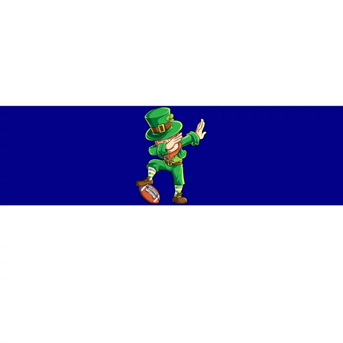 Dabbing Leprechaun Football St Patricks Day Sports Funny Gift Bumper Sticker