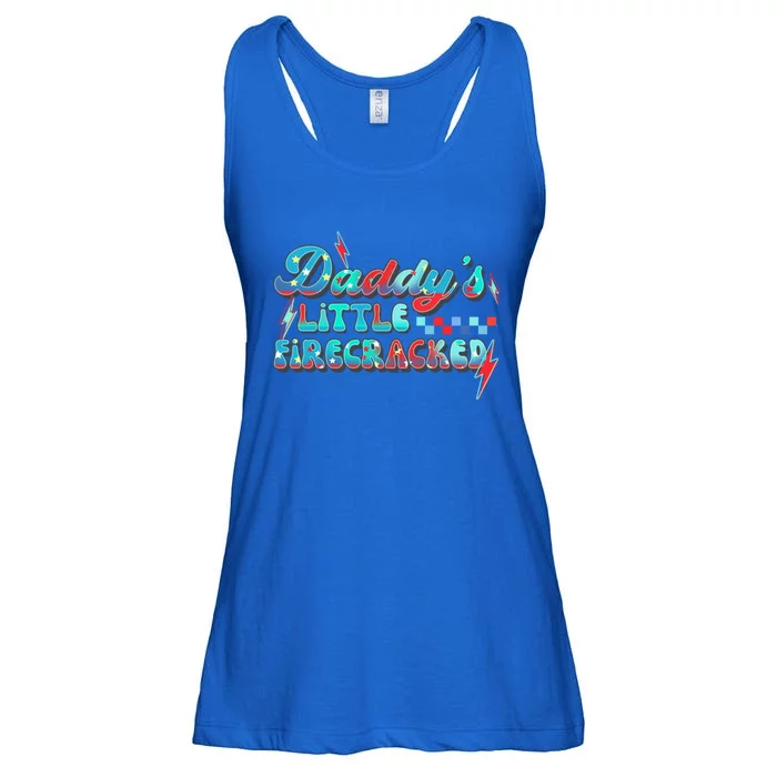 Daddys Little Firecracker Happy 4th Of July Independence Gift Ladies Essential Flowy Tank