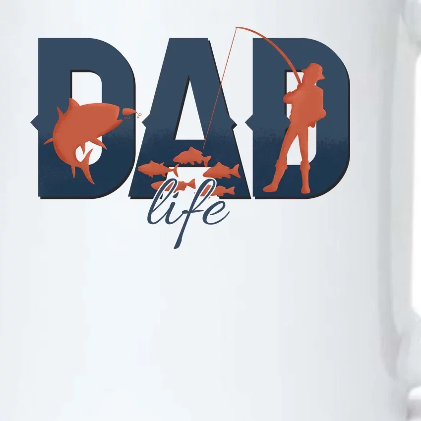 Dad Life Fishing Lover Fathers Day Gift Black Color Changing Mug