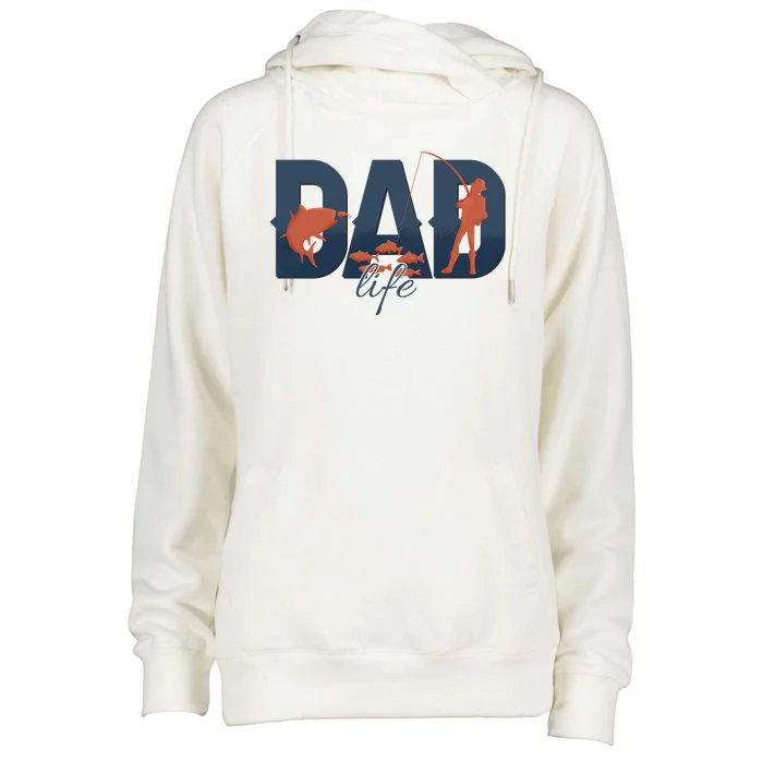 Dad Life Fishing Lover Fathers Day Gift Womens Funnel Neck Pullover Hood