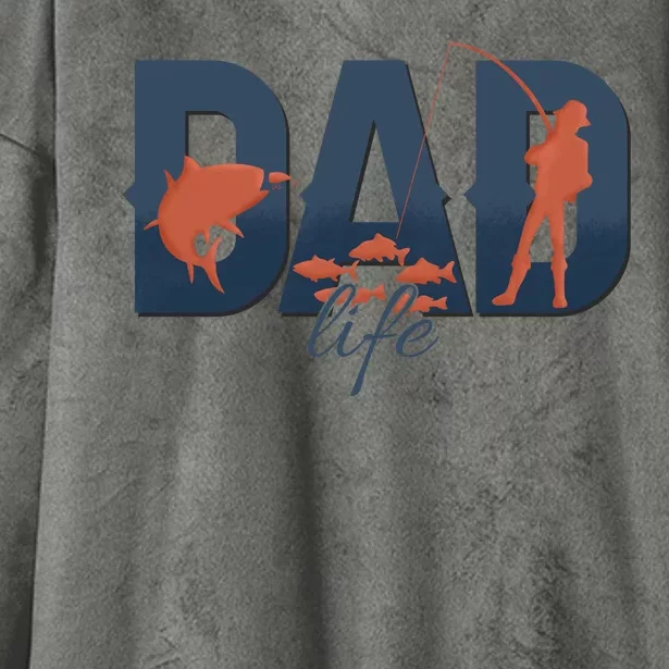 Dad Life Fishing Lover Fathers Day Gift Hooded Wearable Blanket