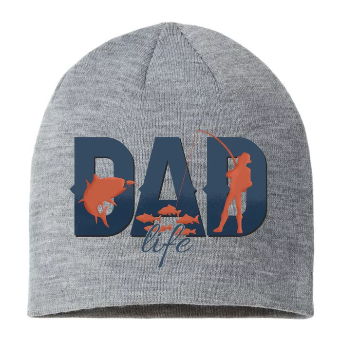 Dad Life Fishing Lover Fathers Day Gift 8 1/2in Sustainable Knit Beanie