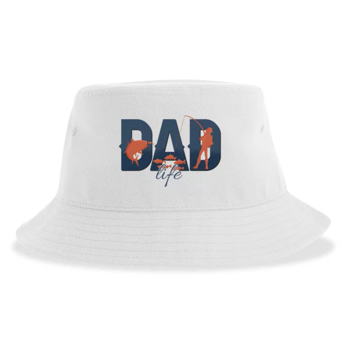 Dad Life Fishing Lover Fathers Day Gift Sustainable Bucket Hat