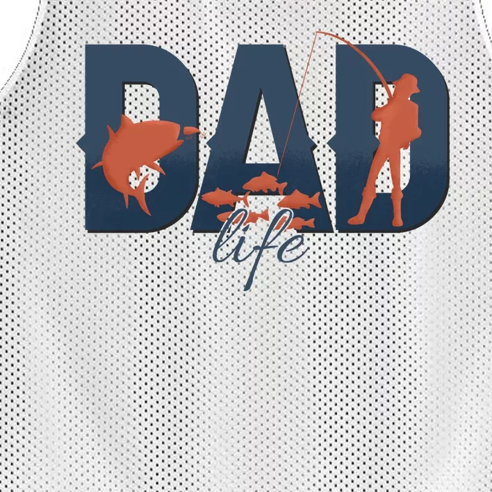 Dad Life Fishing Lover Fathers Day Gift Mesh Reversible Basketball Jersey Tank