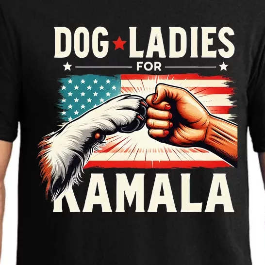 Dog Ladies For Kamala Vice President 2024 Kamala Harris Pajama Set