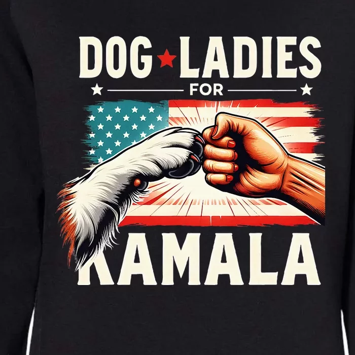 Dog Ladies For Kamala Vice President 2024 Kamala Harris Womens California Wash Sweatshirt