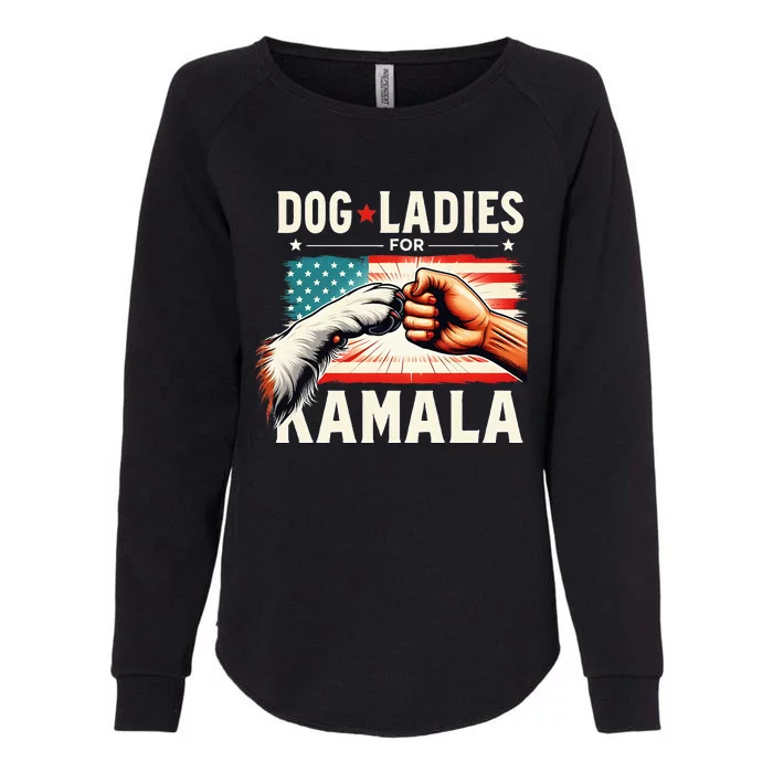 Dog Ladies For Kamala Vice President 2024 Kamala Harris Womens California Wash Sweatshirt