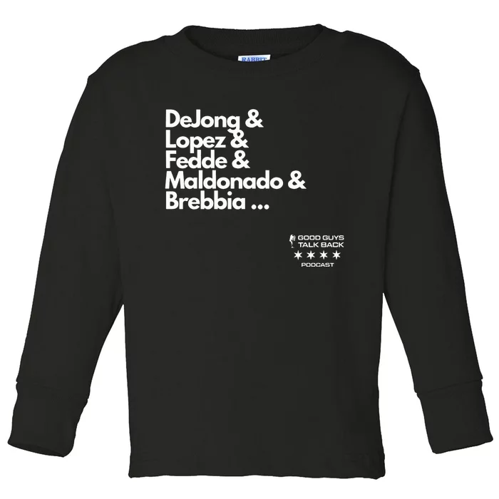 Dejong Lopez Fedde Maldonado Brebbia Toddler Long Sleeve Shirt