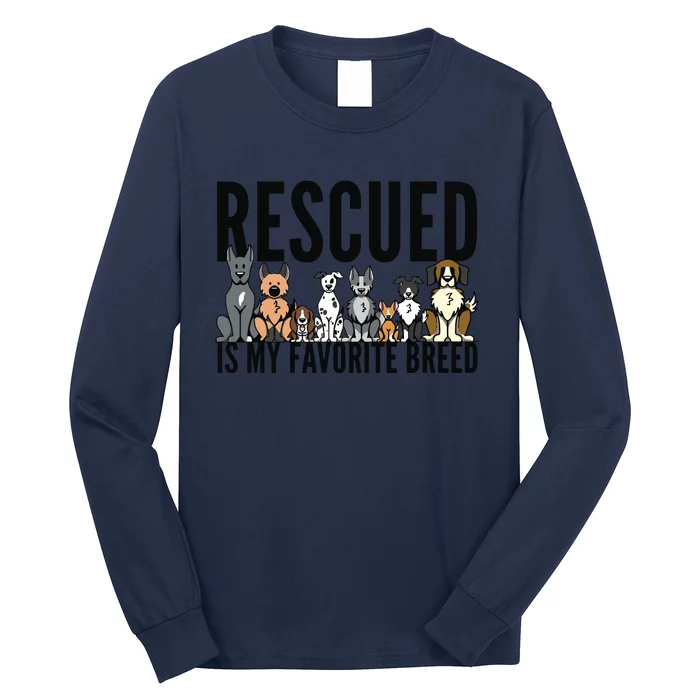 Dog Lovers For Women Men Kids Rescue Dog Long Sleeve Shirt