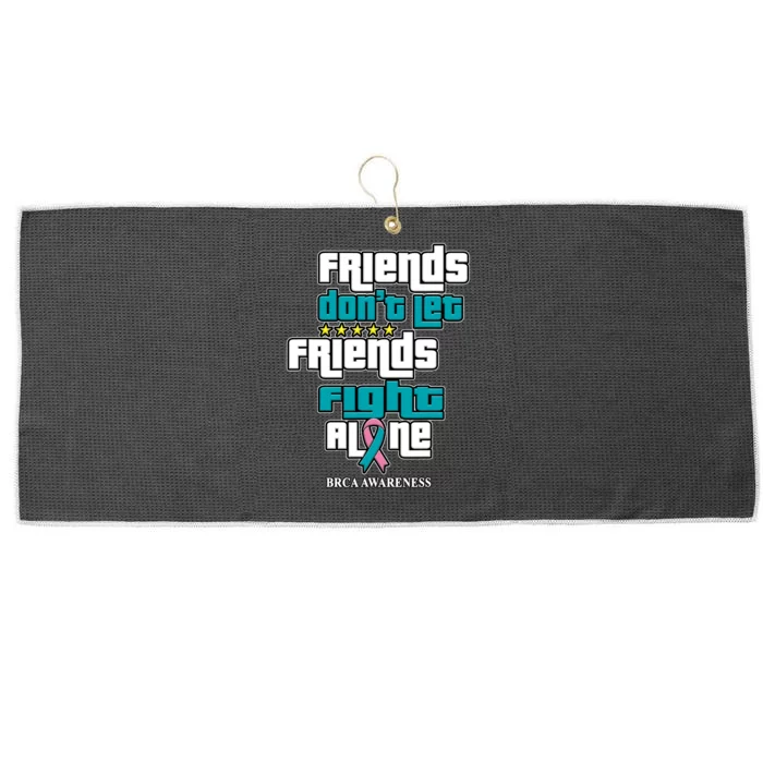 Dont Let Friends BRCA Awareness Large Microfiber Waffle Golf Towel