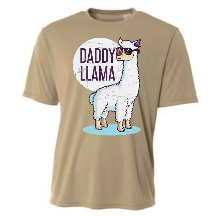 Daddy Llama Funny Dad Gift Fathers Day Cooling Performance Crew T-Shirt