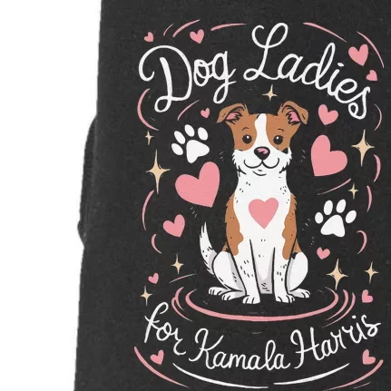 Dog Ladies For Kamala Harris Gift Doggie 3-End Fleece Hoodie