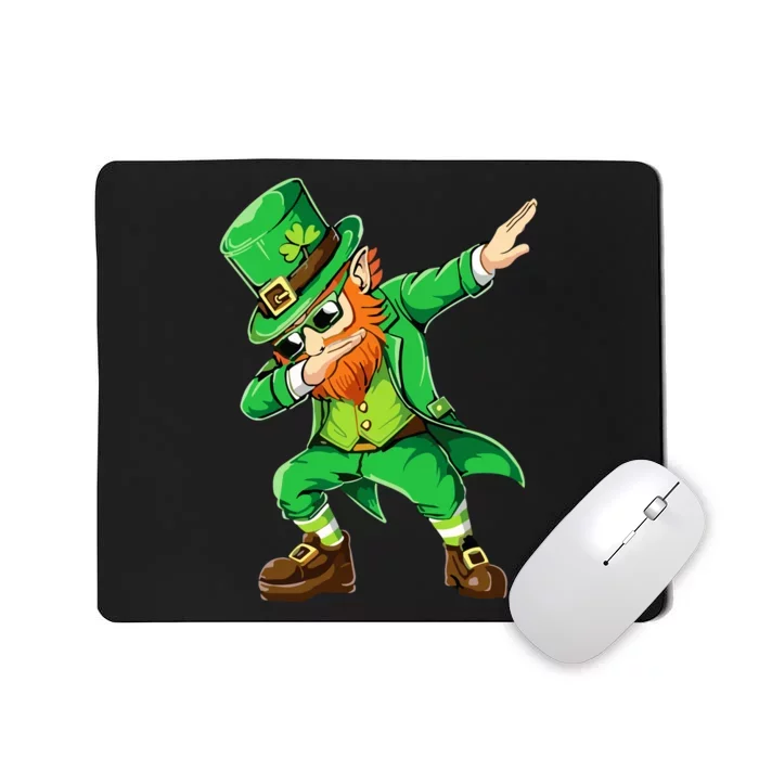 Dabbing Leprechaun Funny Gifts St Patricks Day Mousepad