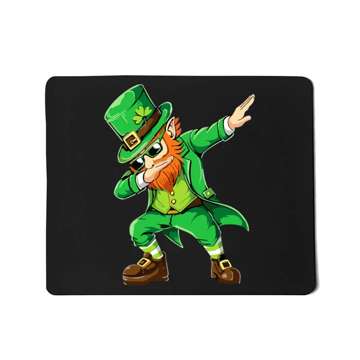 Dabbing Leprechaun Funny Gifts St Patricks Day Mousepad