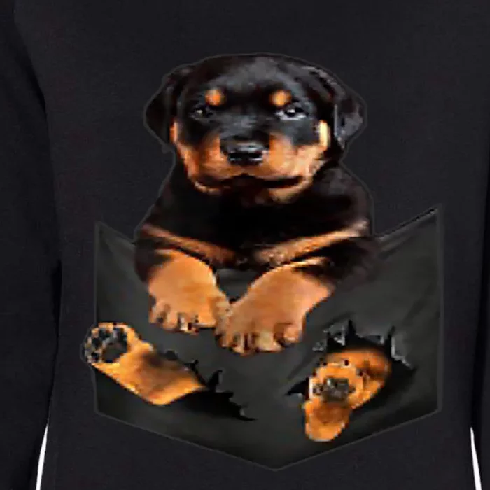 Dog Lovers Funny Gift Rottweiler In Pocket Funny Dog Rottweiler Funny Gift Womens California Wash Sweatshirt