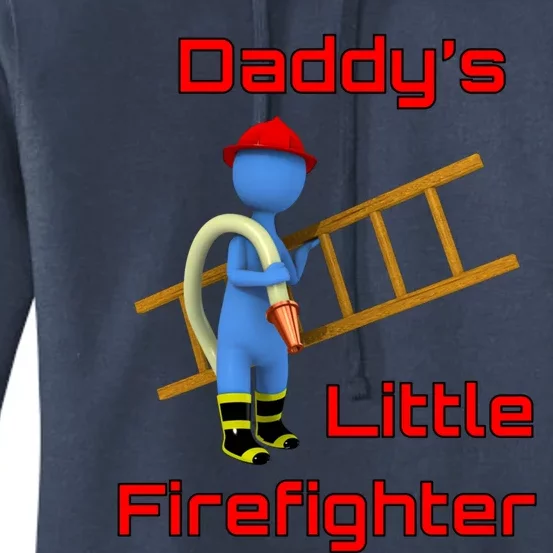 Daddy’s Little Firefighter Fire Gift Women's Pullover Hoodie