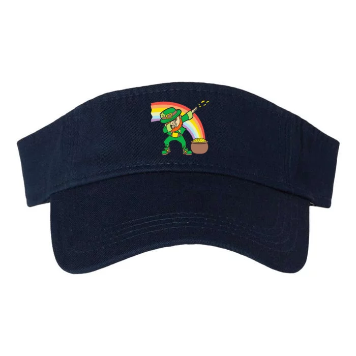 Dabbing Leprechaun Funny St Patricks Day Dab Valucap Bio-Washed Visor