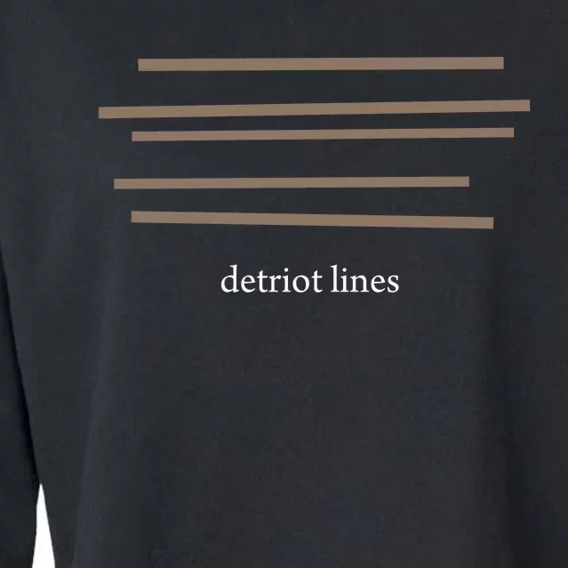 Detroit Lines Funny Saying Hilarious Quotes Cropped Pullover Crew