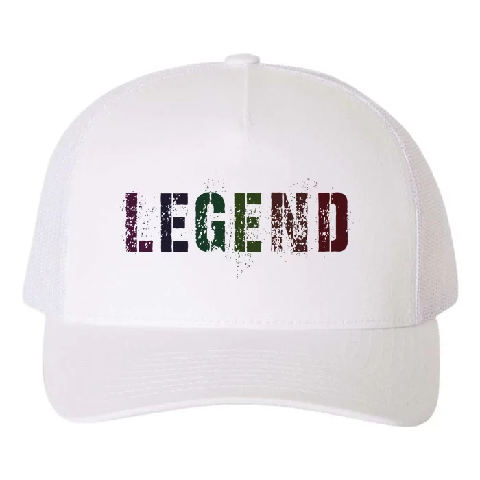 Drafting Legend Fantasy Football Basketball Genius Newbie Yupoong Adult 5-Panel Trucker Hat