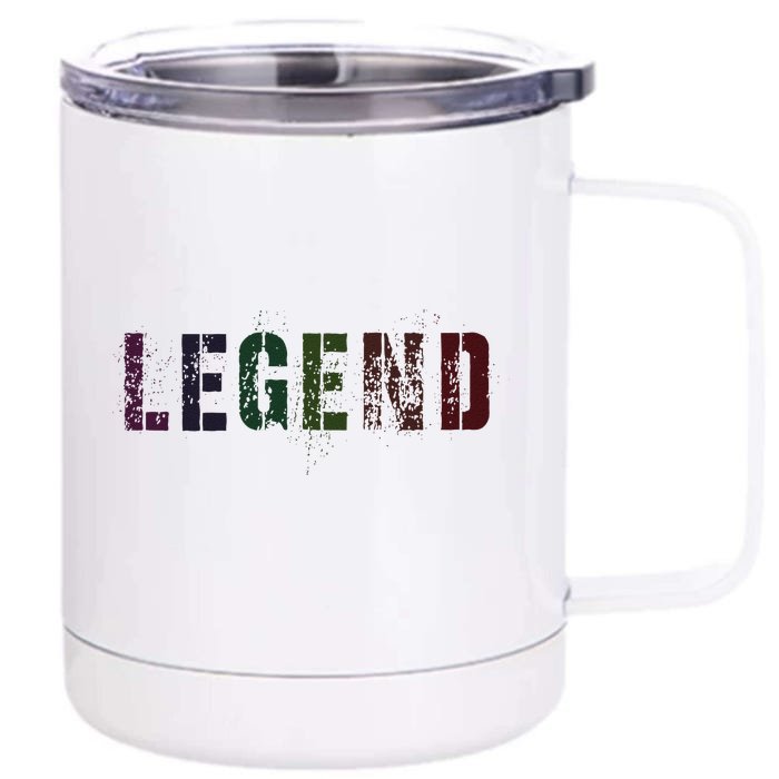 Drafting Legend Fantasy Football Basketball Genius Newbie Front & Back 12oz Stainless Steel Tumbler Cup