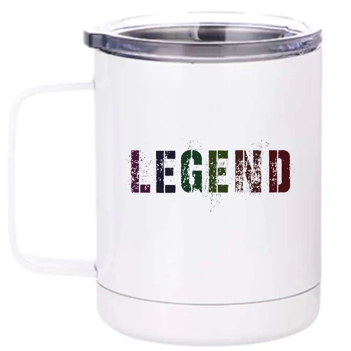 Drafting Legend Fantasy Football Basketball Genius Newbie Front & Back 12oz Stainless Steel Tumbler Cup