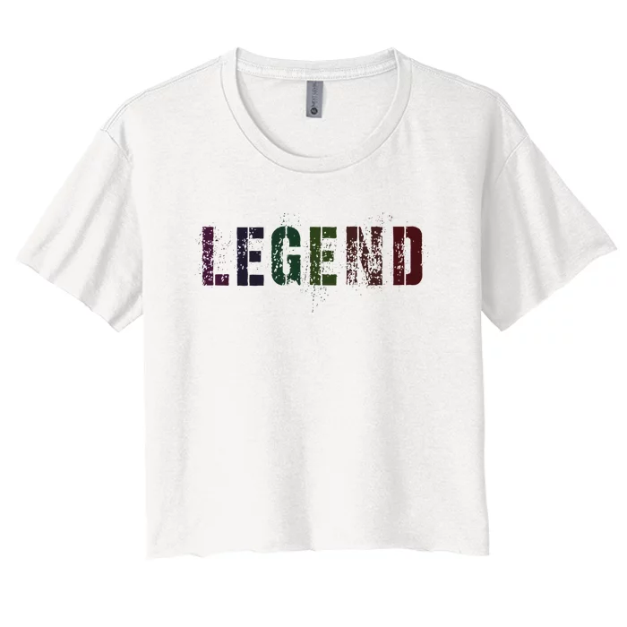 Drafting Legend Fantasy Football Basketball Genius Newbie Women's Crop Top Tee