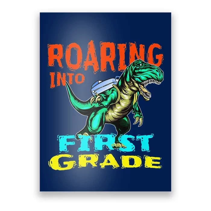 Dino Lover First Day Of School Outfit 1st Grade Tee Poster