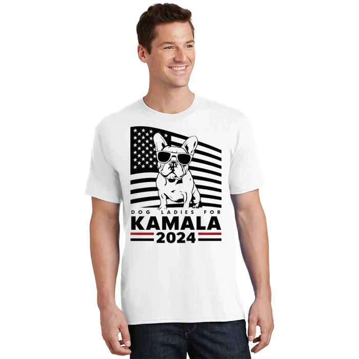 Dog Ladies For Kamala Harris 2024 T-Shirt