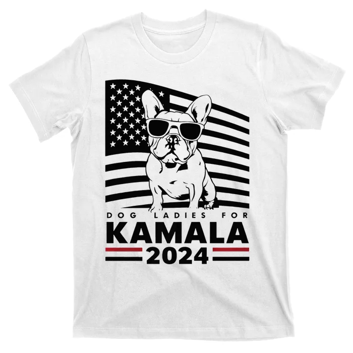 Dog Ladies For Kamala Harris 2024 T-Shirt