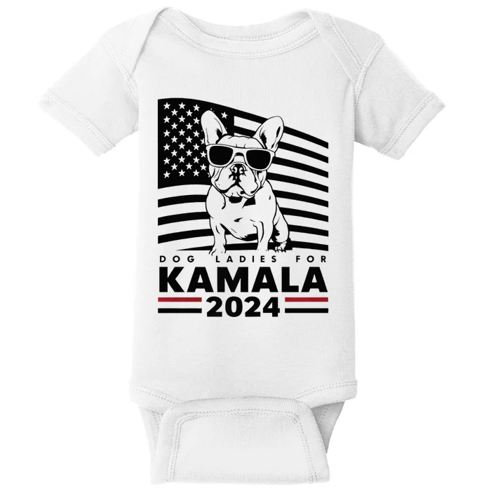 Dog Ladies For Kamala Harris 2024 Baby Bodysuit